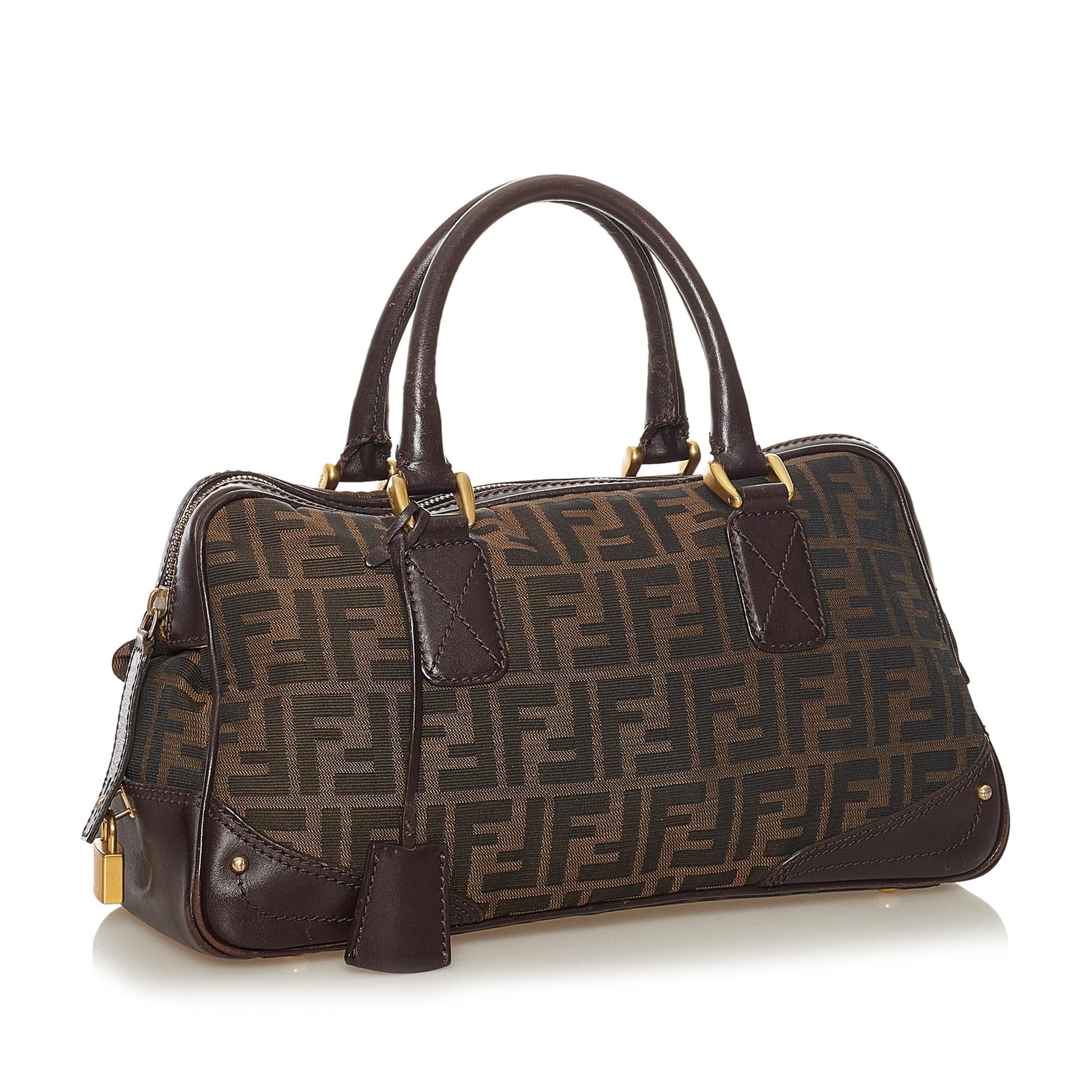 Fendi Zucca Canvas Handbag