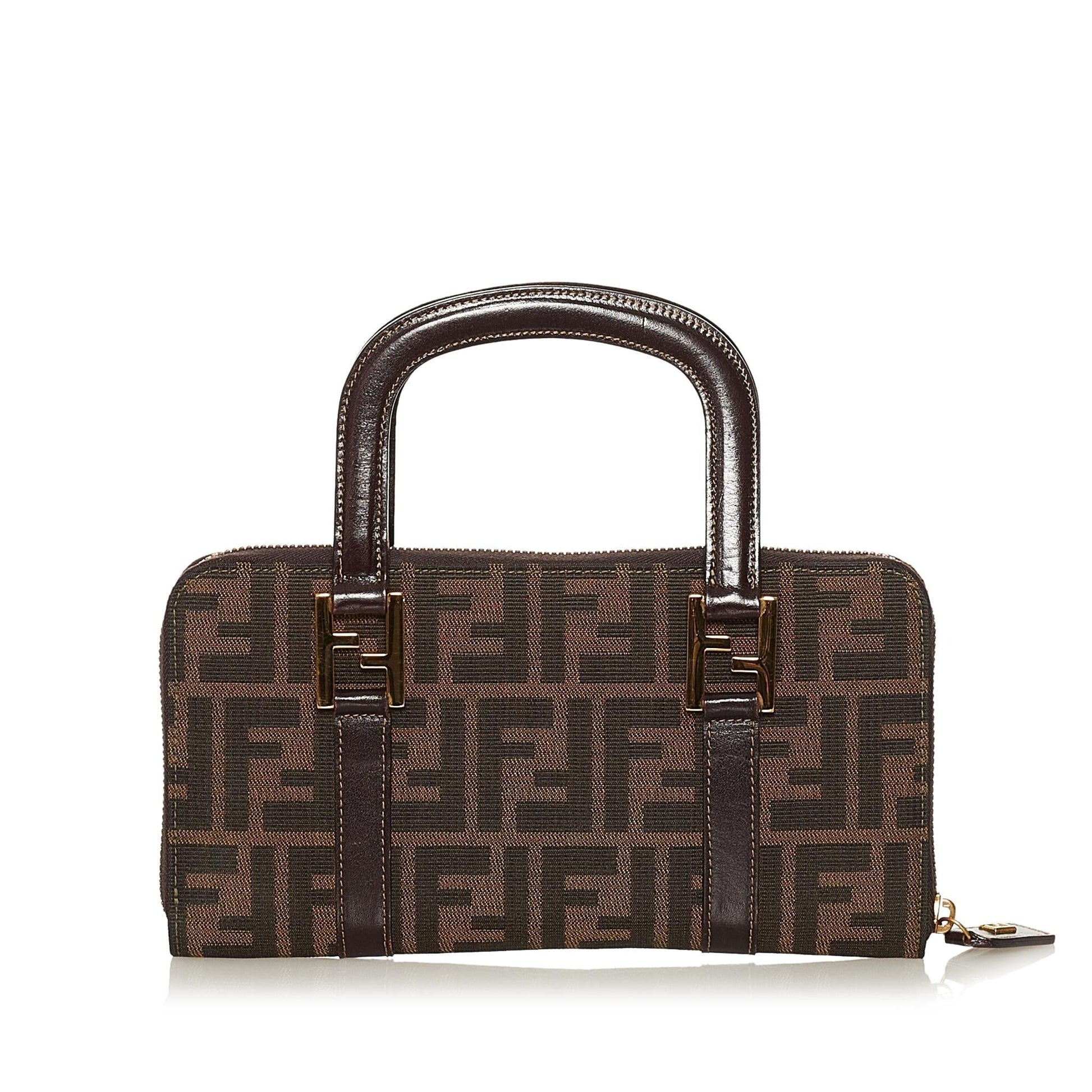 Fendi Zucca Canvas Handbag