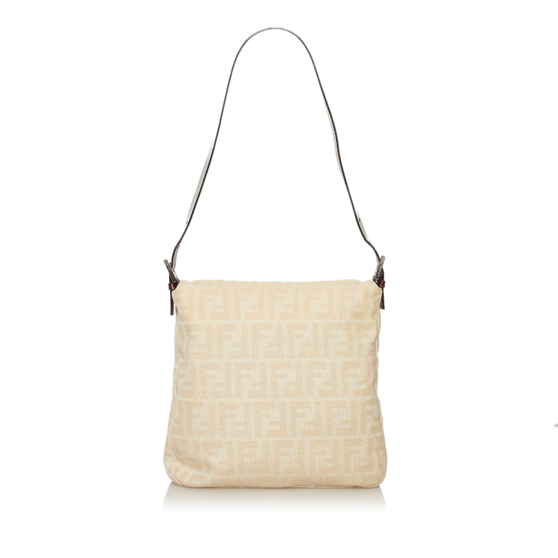 Fendi Zucca Canvas Shoulder Bag