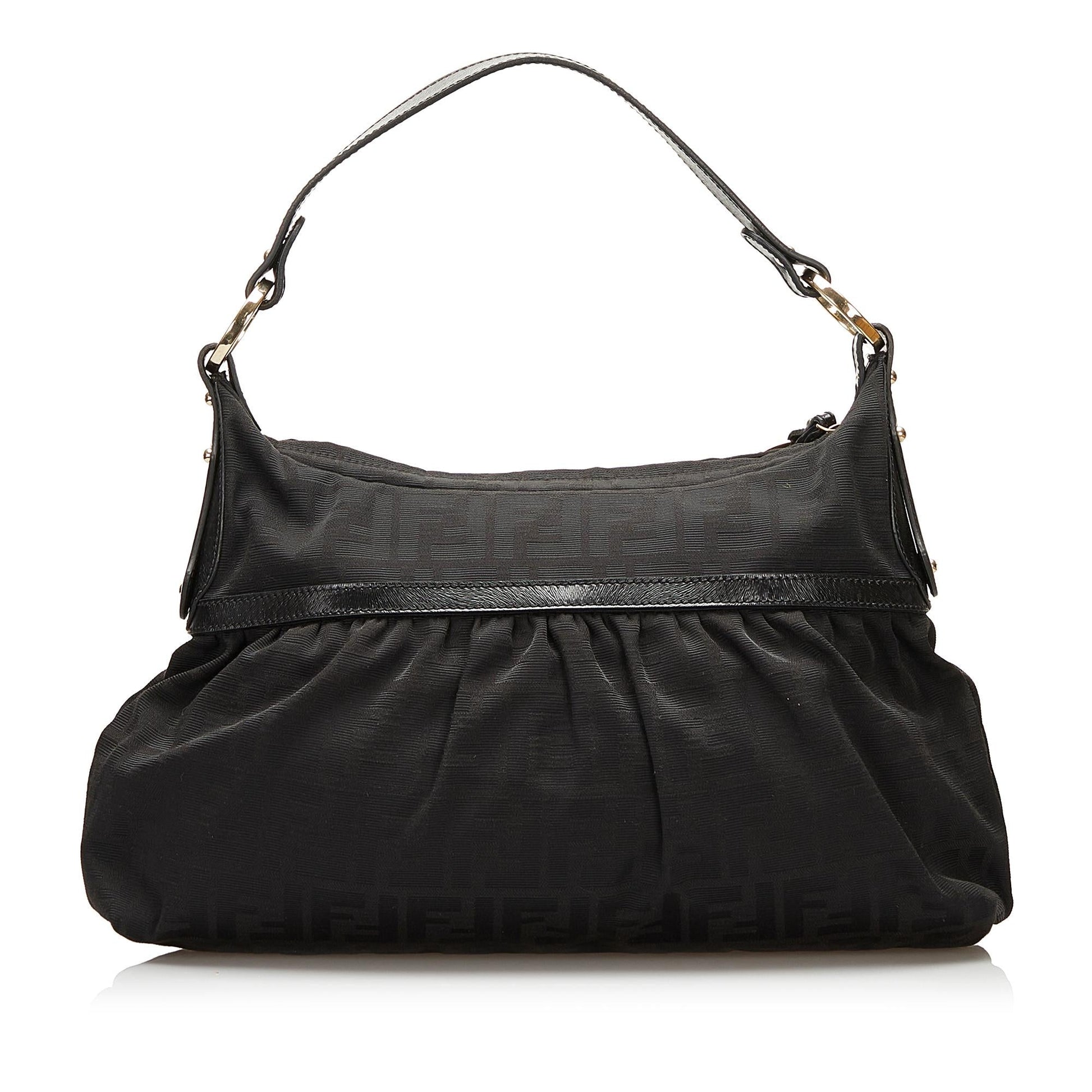 Fendi Zucca Chef Canvas Shoulder Bag