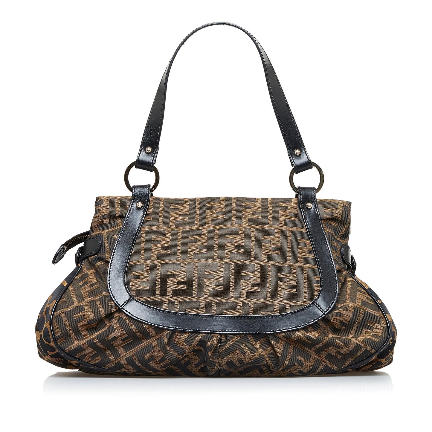 Fendi Zucca Chef Leopard Shoulder Bag
