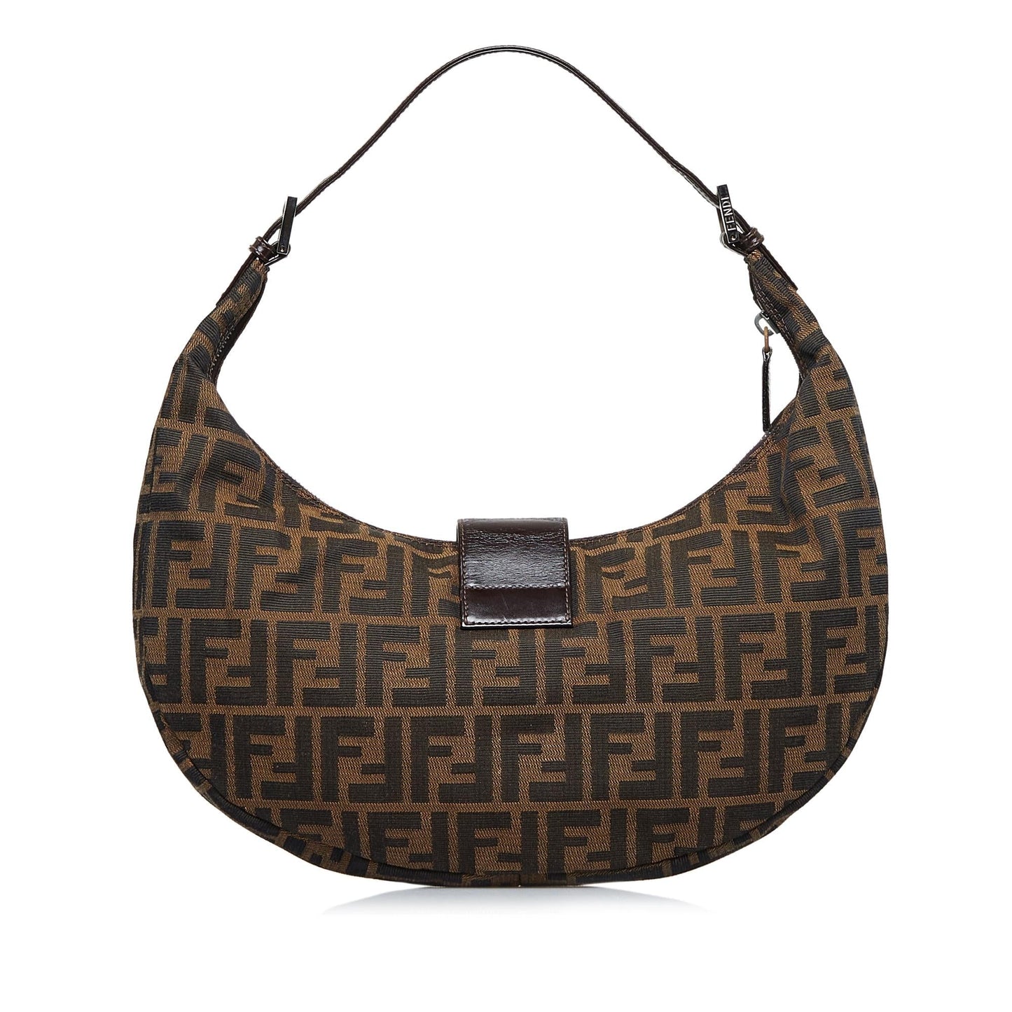 Fendi Zucca Half Moon Hobo
