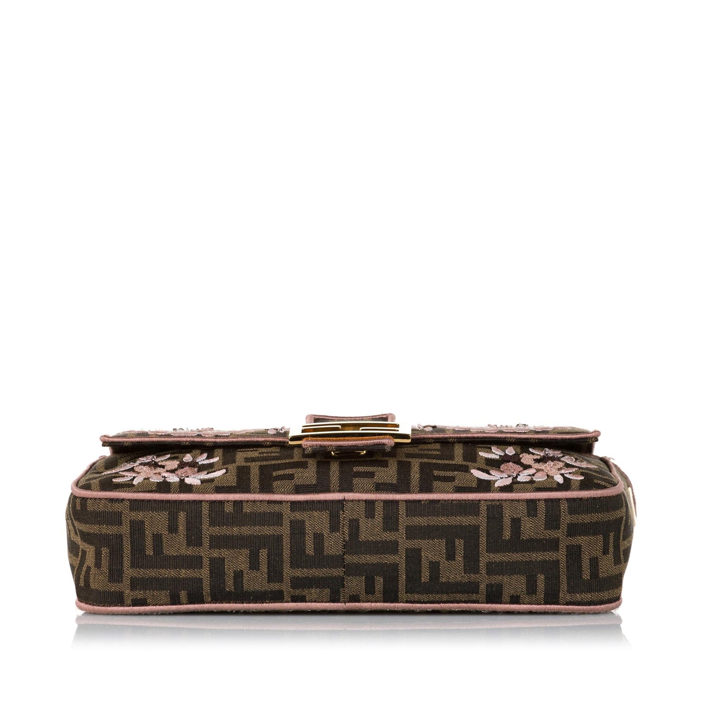Fendi Zucca Paisley Embroidery Baguette