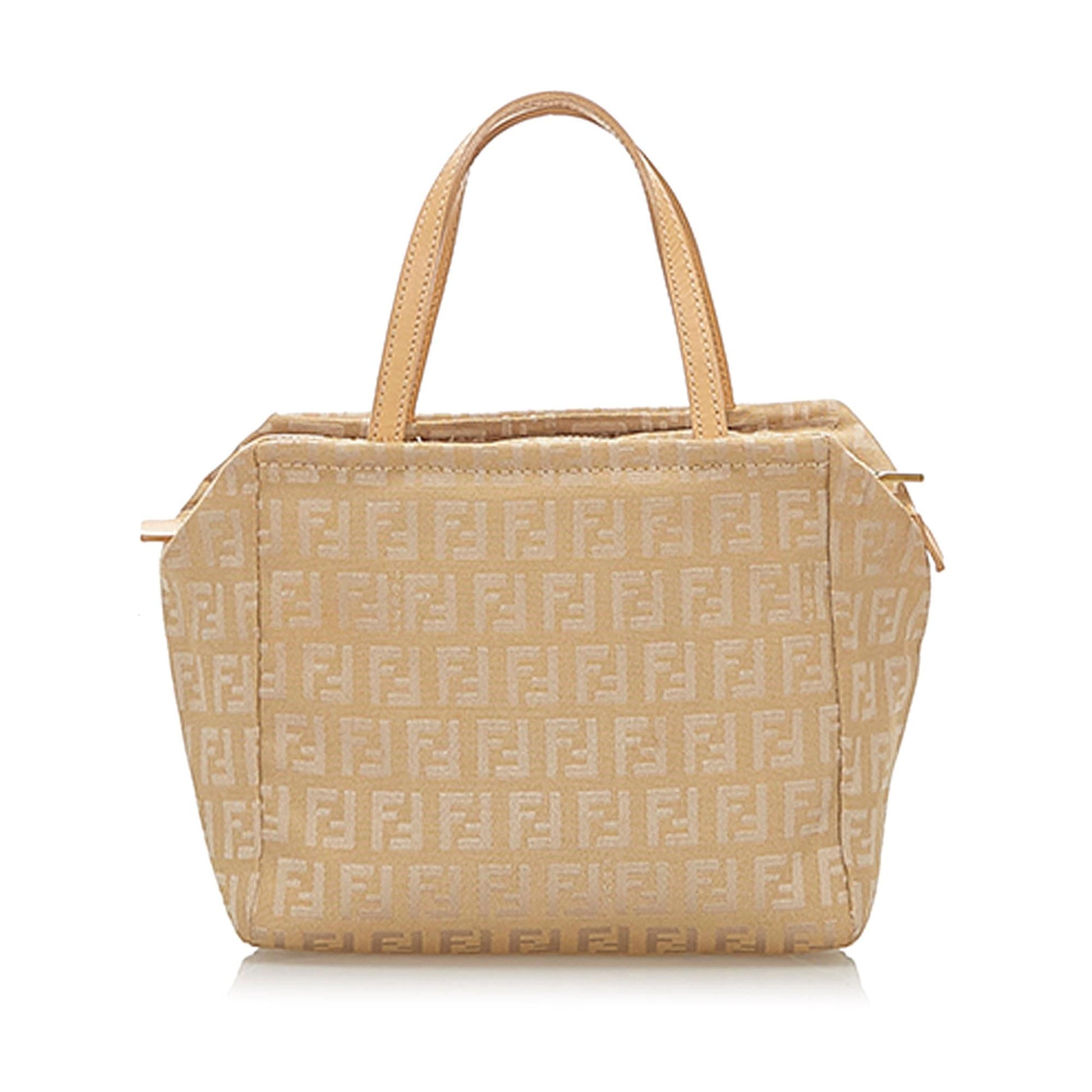 Fendi Zucchino Canvas Handbag