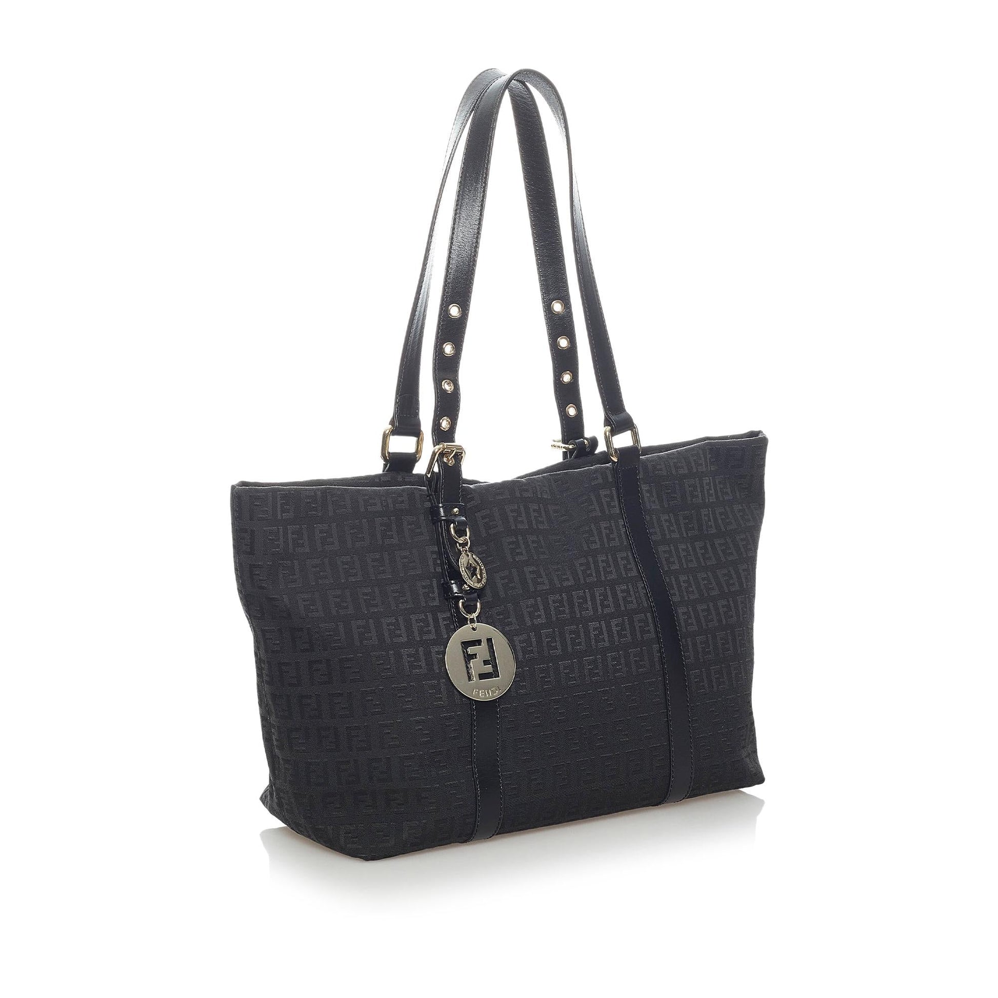 Fendi Zucchino Canvas Tote Bag