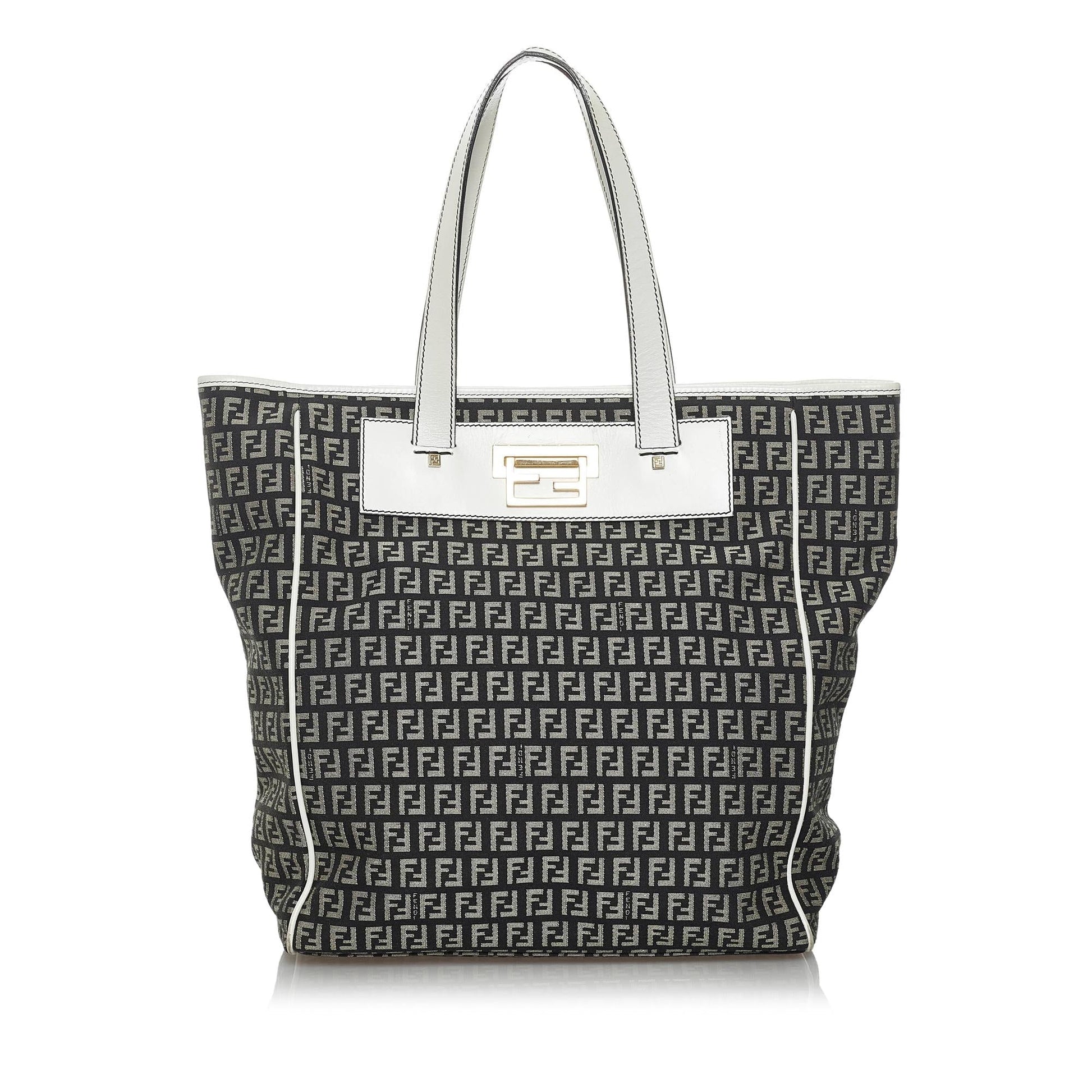 Fendi Zucchino Canvas Tote Bag