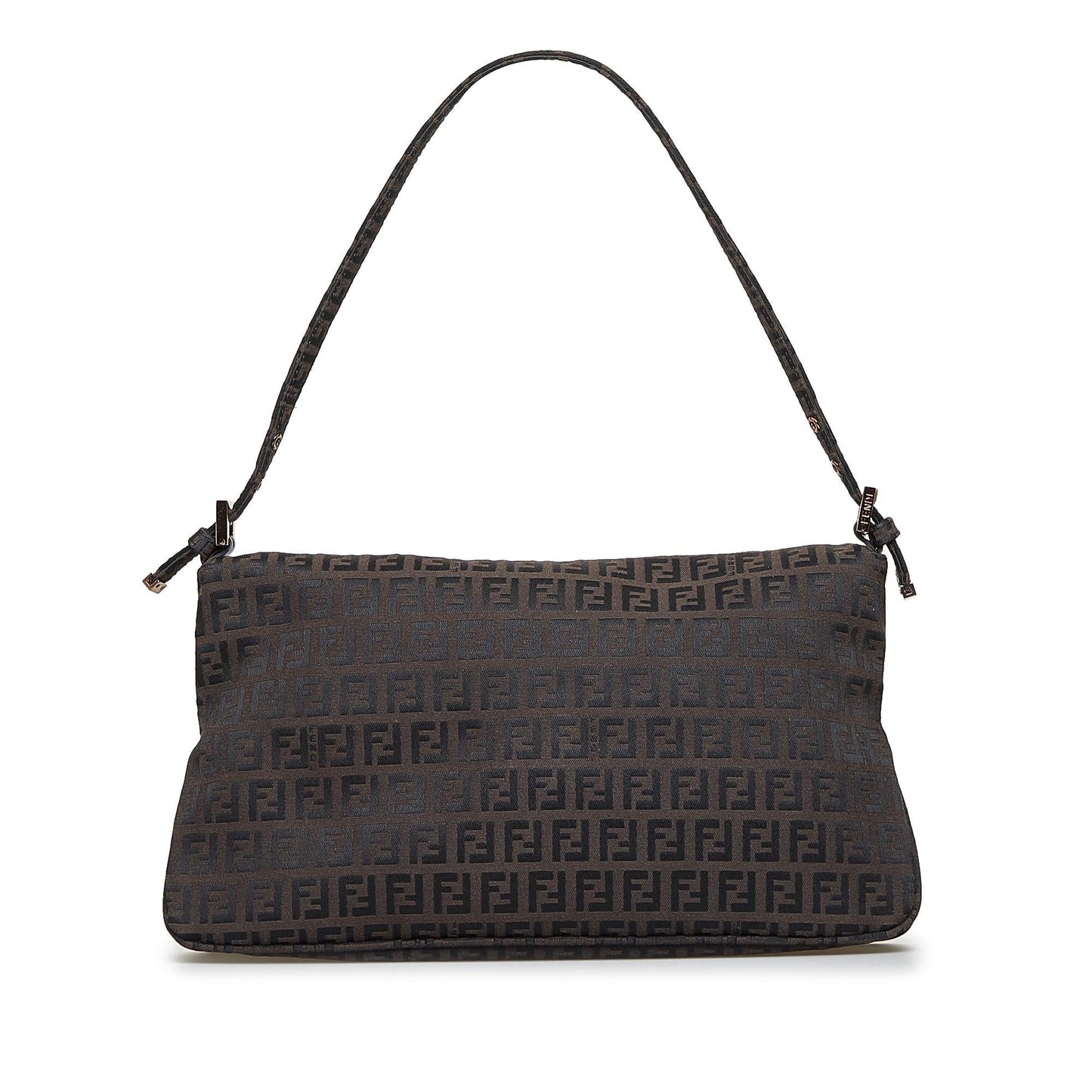Fendi Zucchino Double Flap Baguette