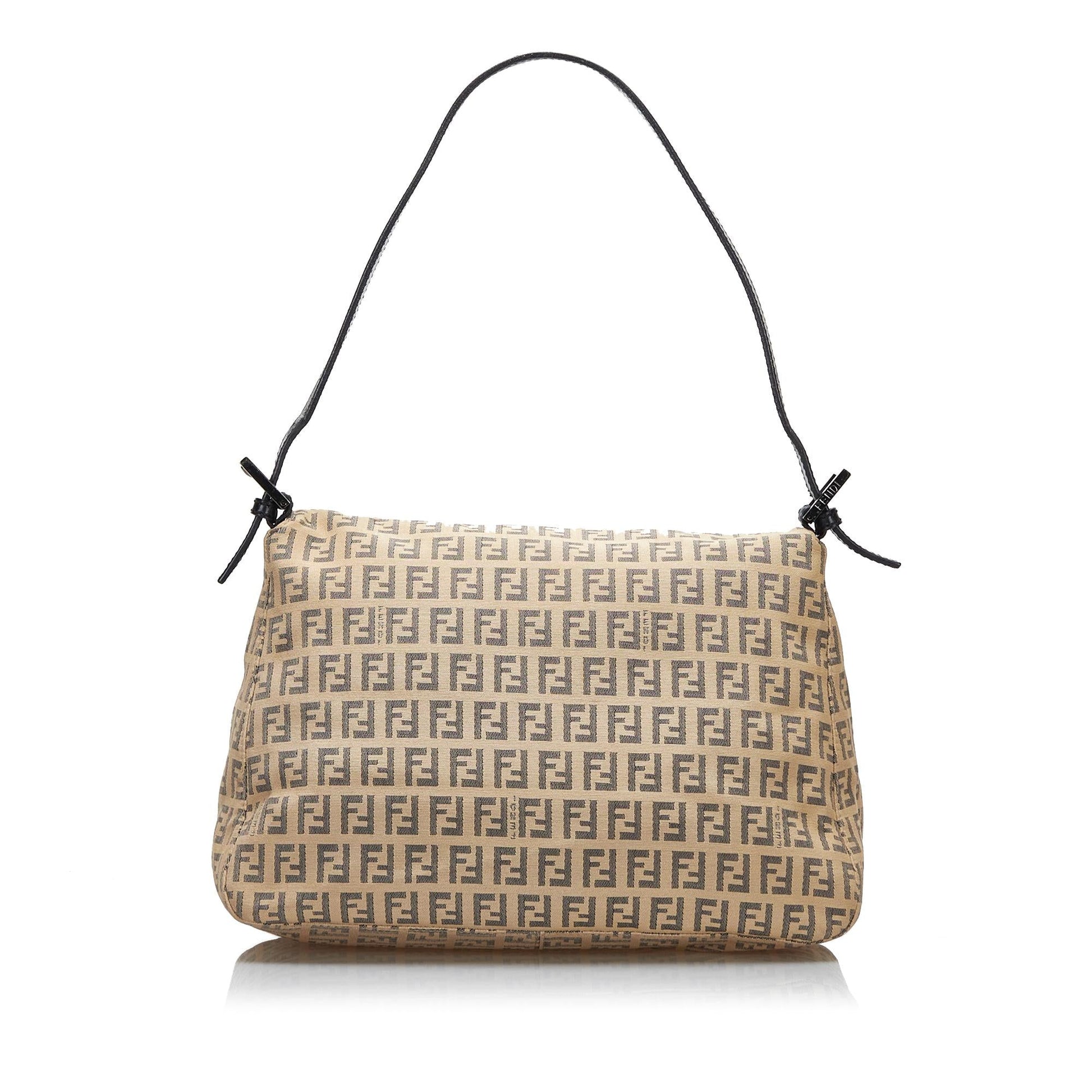 Fendi Zucchino Mamma Forever Canvas Shoulder Bag