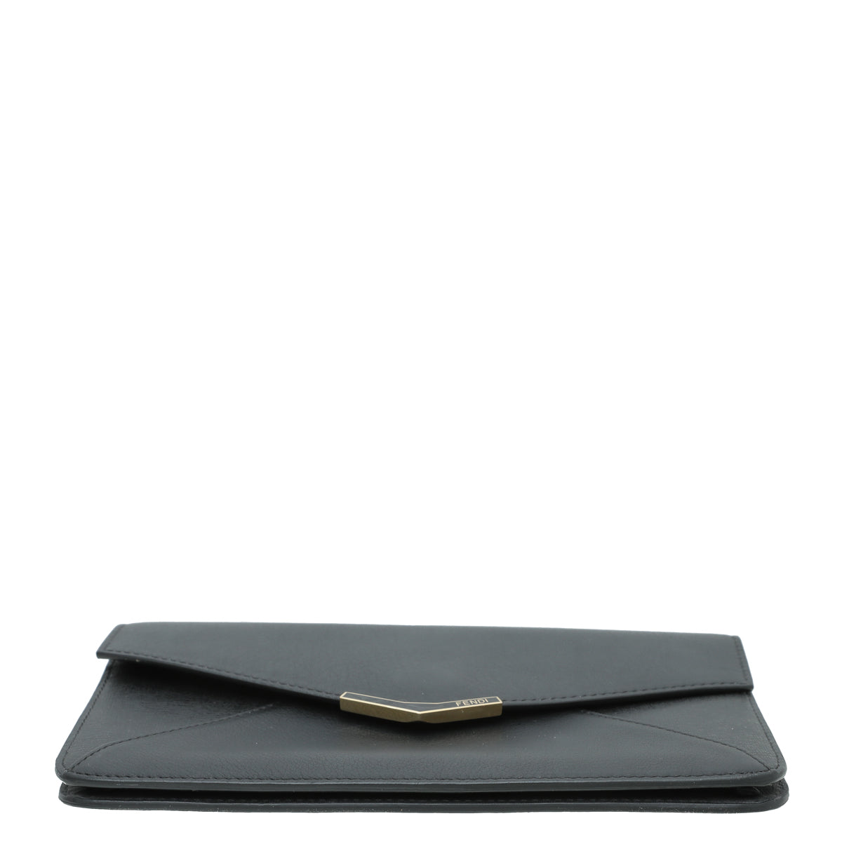 Fendi Black 2 Jours Envelope Clutch