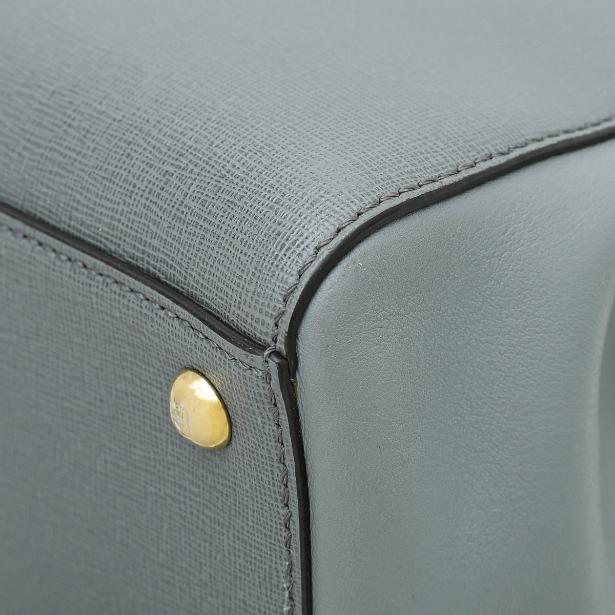 Fendi Grey 2Jours Petite Bag W/ N.G Initials