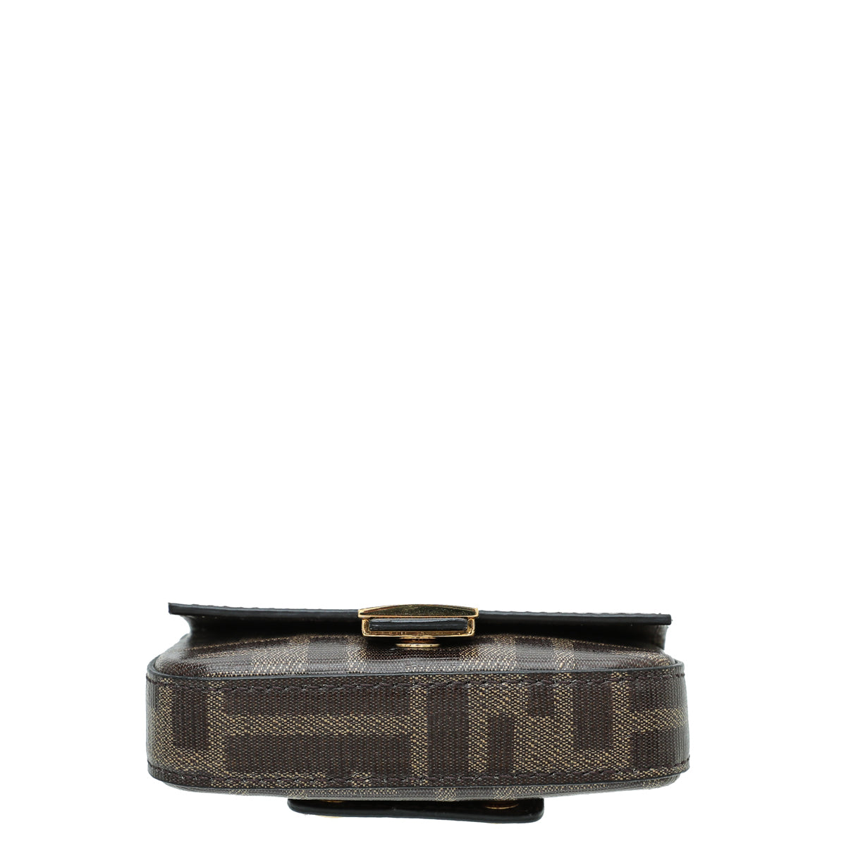 Fendi Brown FF Nano Baguette Charm W/ Chain
