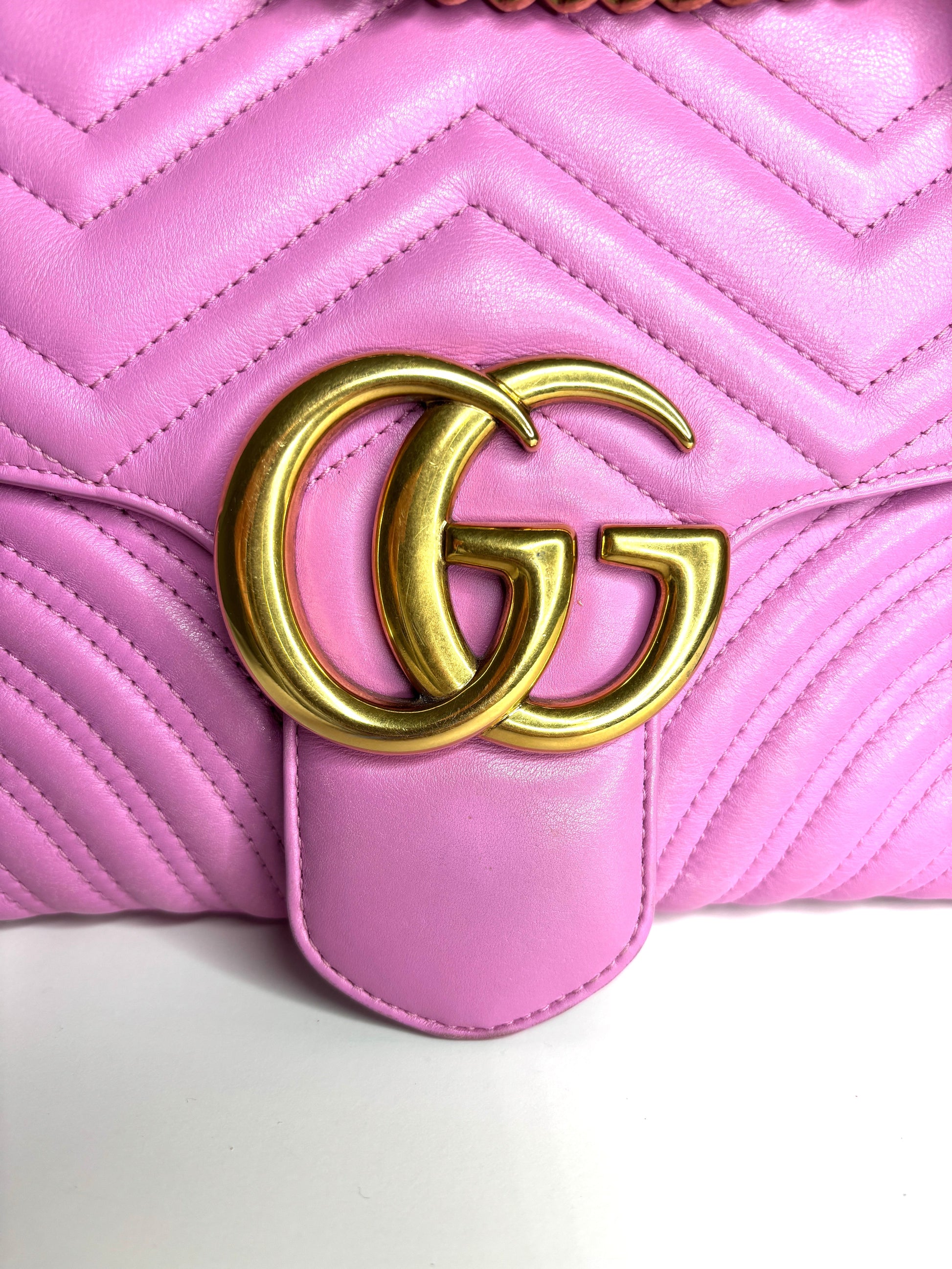 Gucci Lou Chain Leather Shoulder Bag