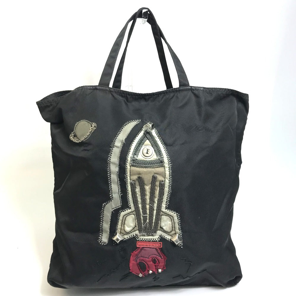 PRADA Tote Bag Nylon black rocket