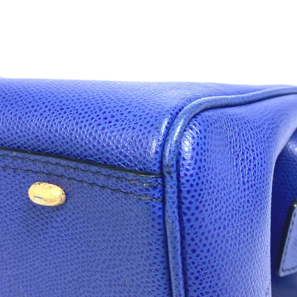 CELINE Handbag leather blue Women