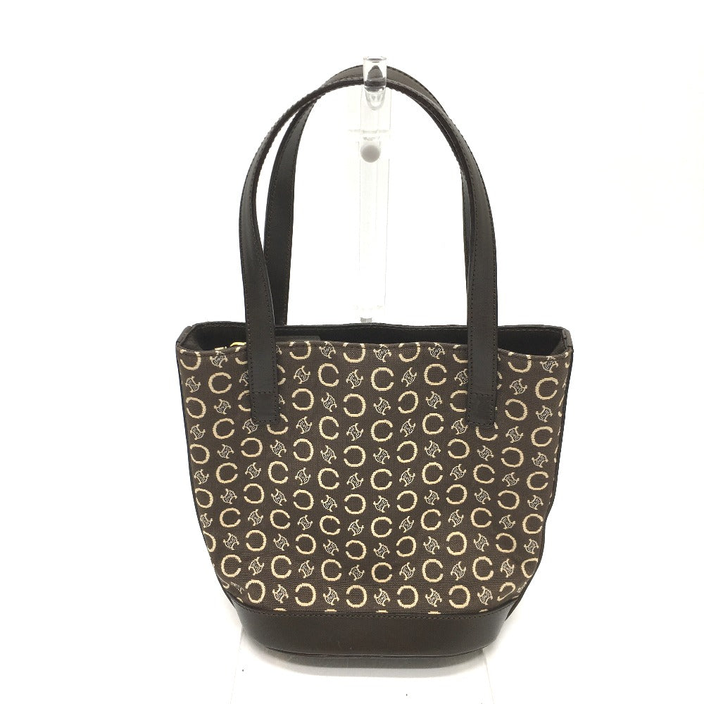 CELINE Handbag Canvas / leather Brown Macadam Women