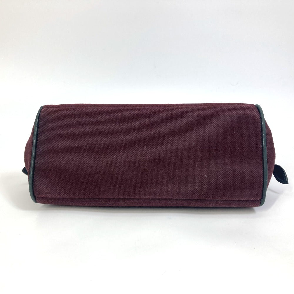 HERMES Clutch bag canvas Bordeaux Women
