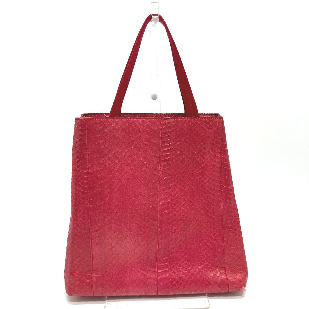 PRADA Tote Bag leather pink With logo Side logo