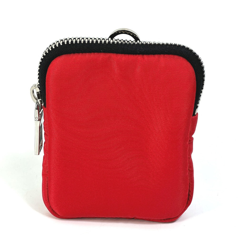 PRADA Pouch Nylon Red Triangle logo plate TESSUTO SOFT mens