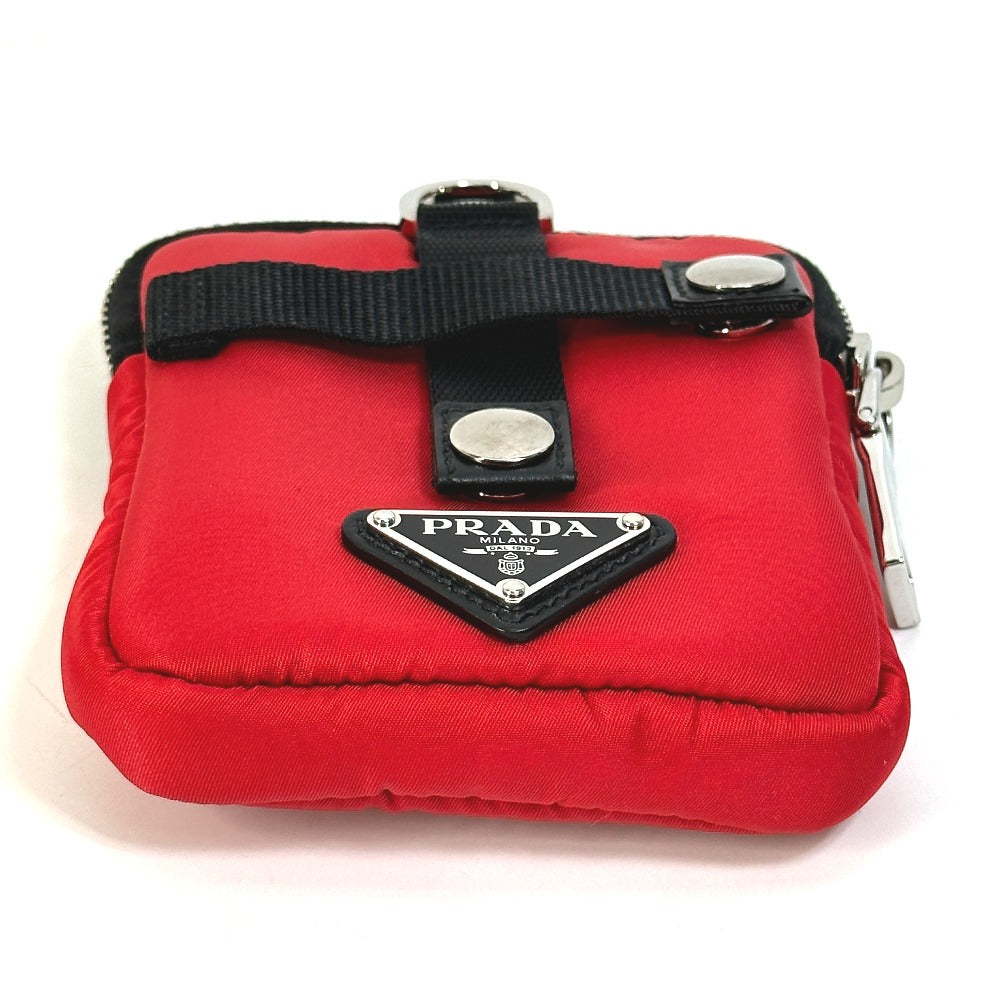 PRADA Pouch Nylon Red Triangle logo plate TESSUTO SOFT mens