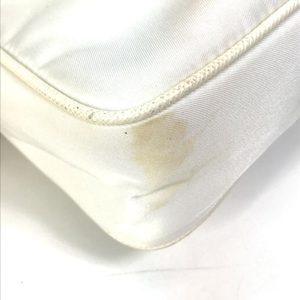PRADA Shoulder Bag Nylon white Triangle logo plate Re-Edition 2005 Women