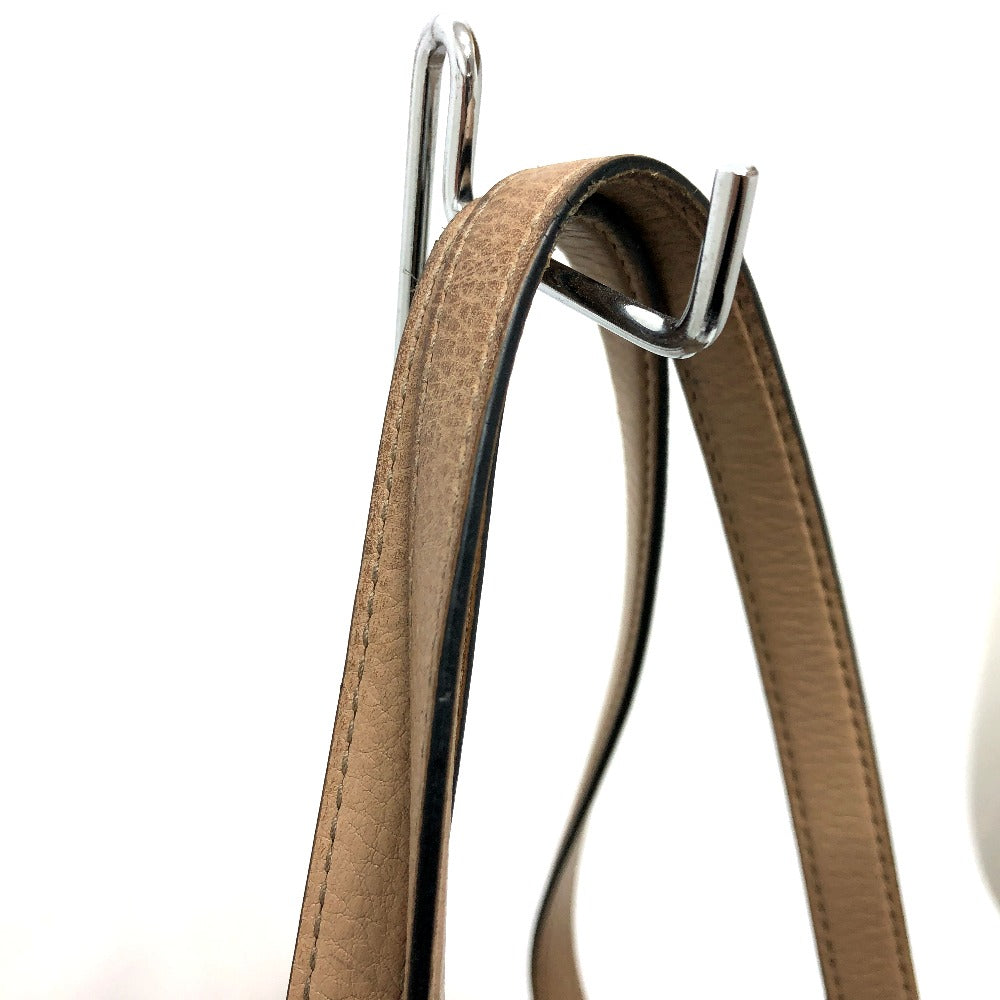 PRADA Tote Bag leather beige logo Women
