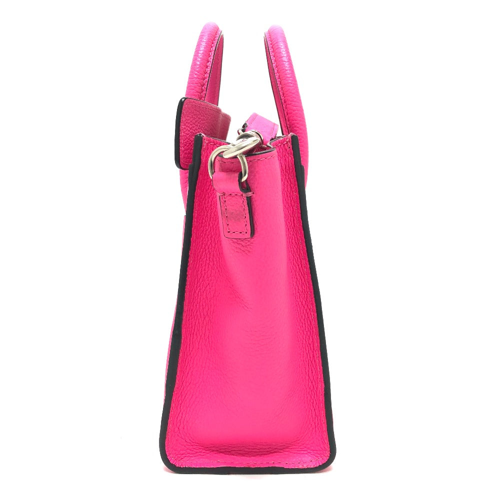 CELINE Handbag leather pink Luggage mini shopper Women