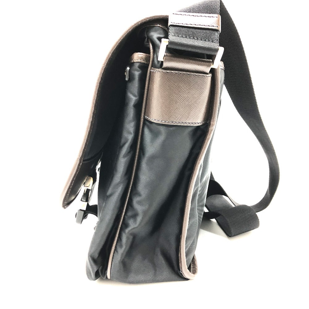 PRADA Shoulder Bag Nylon black Messenger bag mens