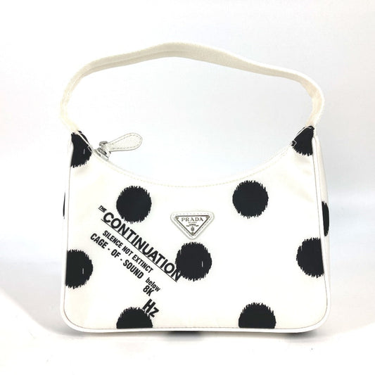 PRADA Shoulder Bag Nylon white Re-Edition 2000 triangle logo triangle Women