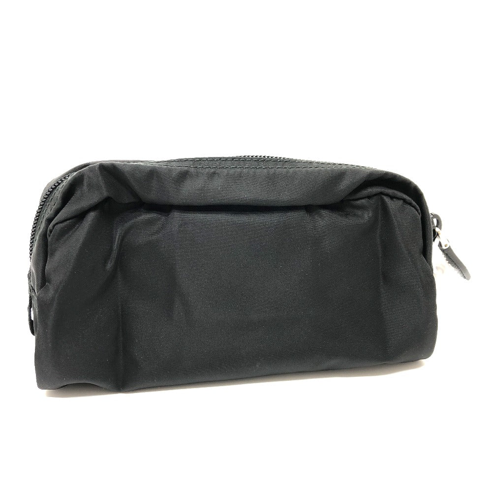 PRADA Pouch Nylon black Triangle logo Women