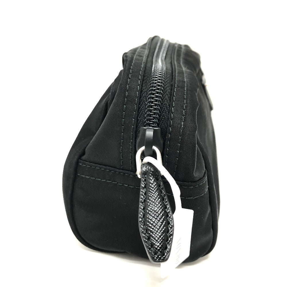 PRADA Pouch Nylon black Triangle logo Women