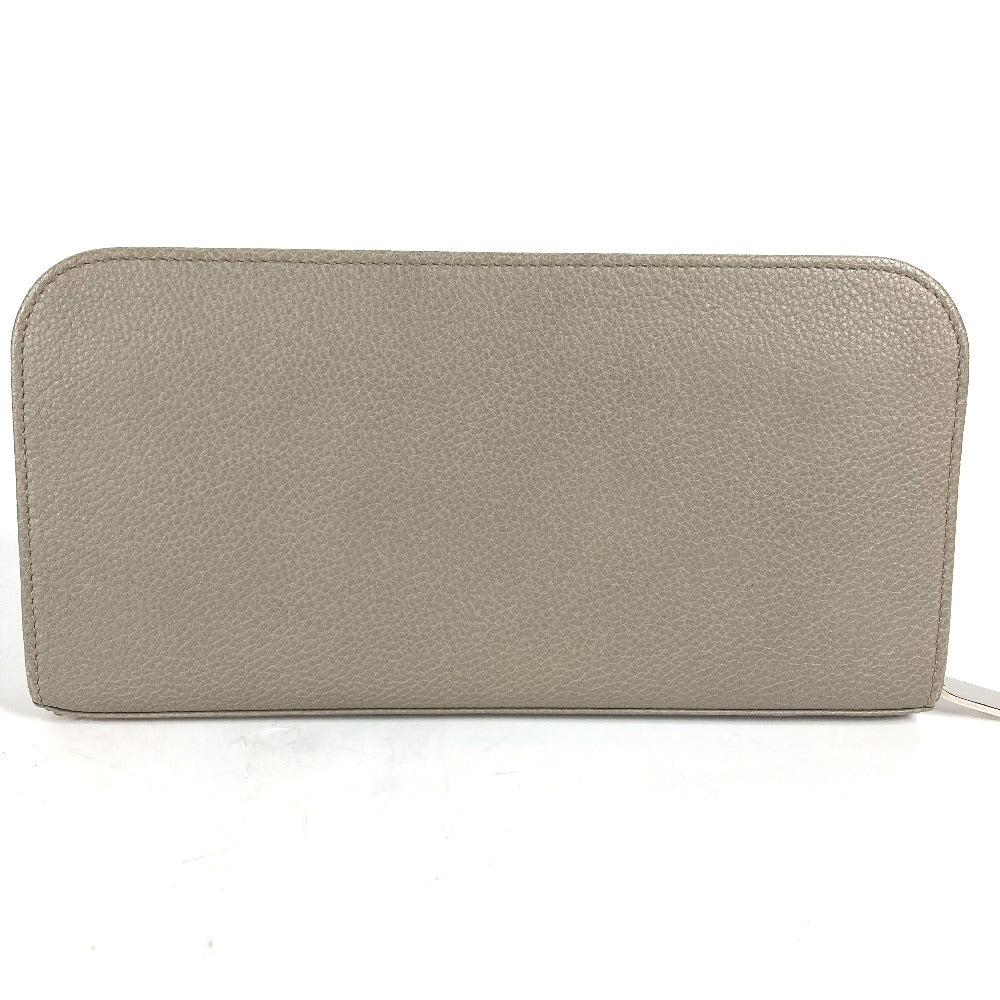 SAINT LAURENT PARIS Long Wallet Purse 326599 leather gray Long wallet logo Women
