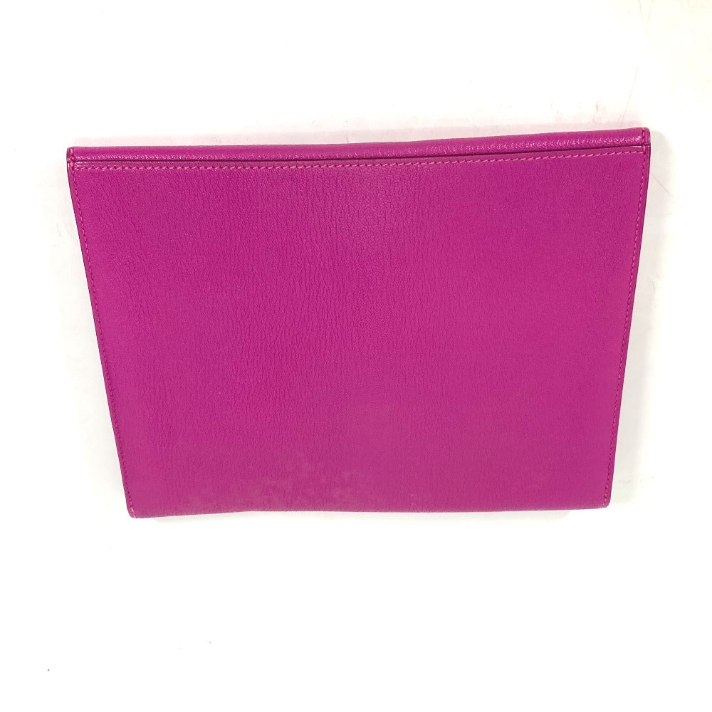 HERMES Clutch bag Shave pink flap cinematic