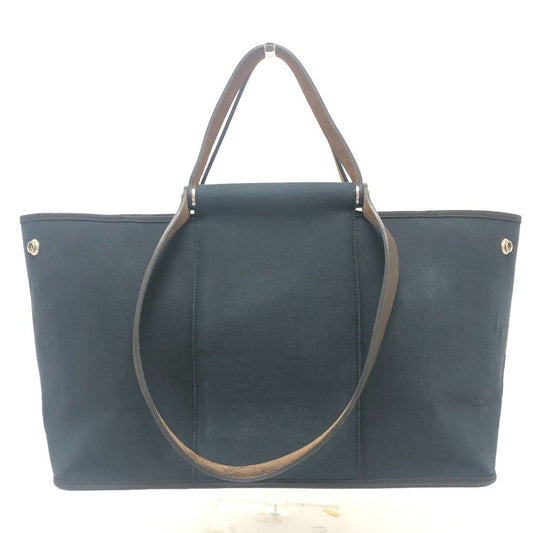 HERMES Tote Bag Leather / canvas black Kavac Elan PM