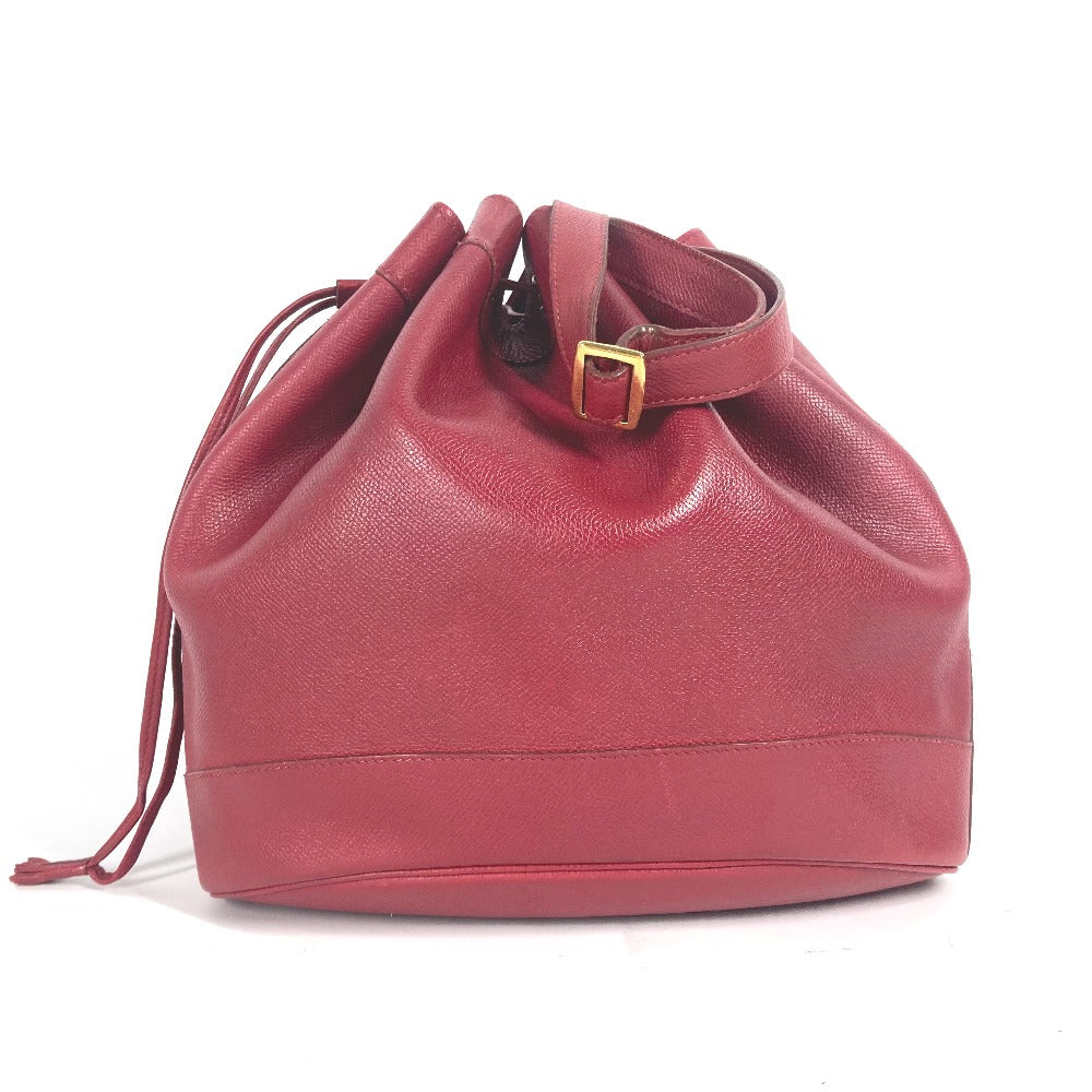 HERMES Shoulder Bag Courchevel Red Crossbody Market GM Women