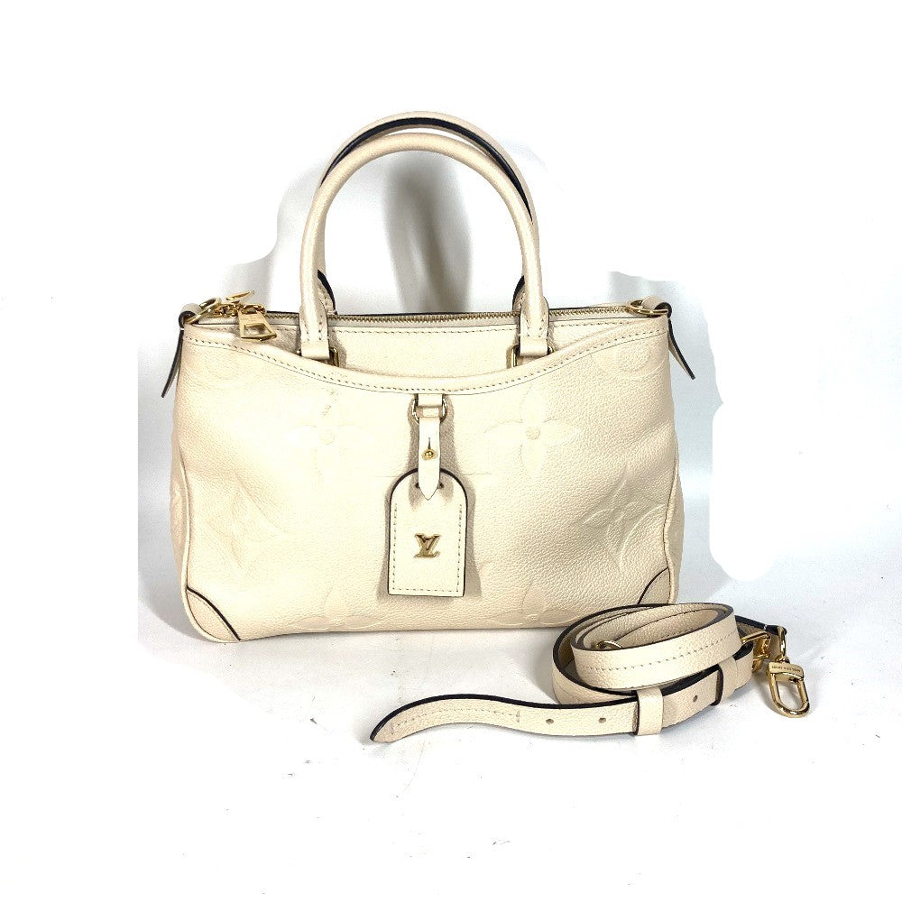 LOUIS VUITTON Shoulder Bag Monogram Ann Platt Leather white Monogram Ann Platt Trianon PM