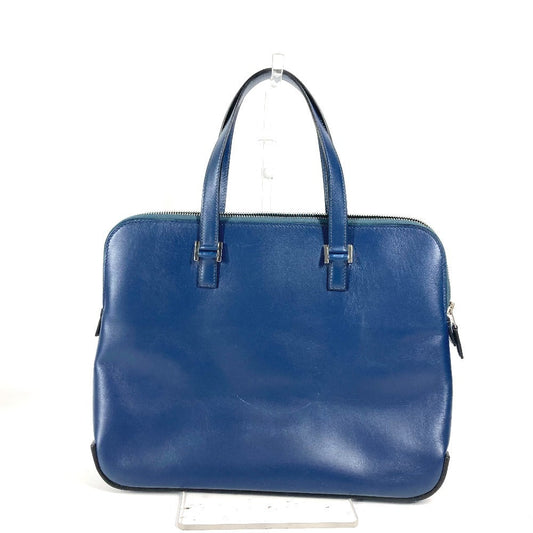 HERMES Business bag Box scarf blue Escapada