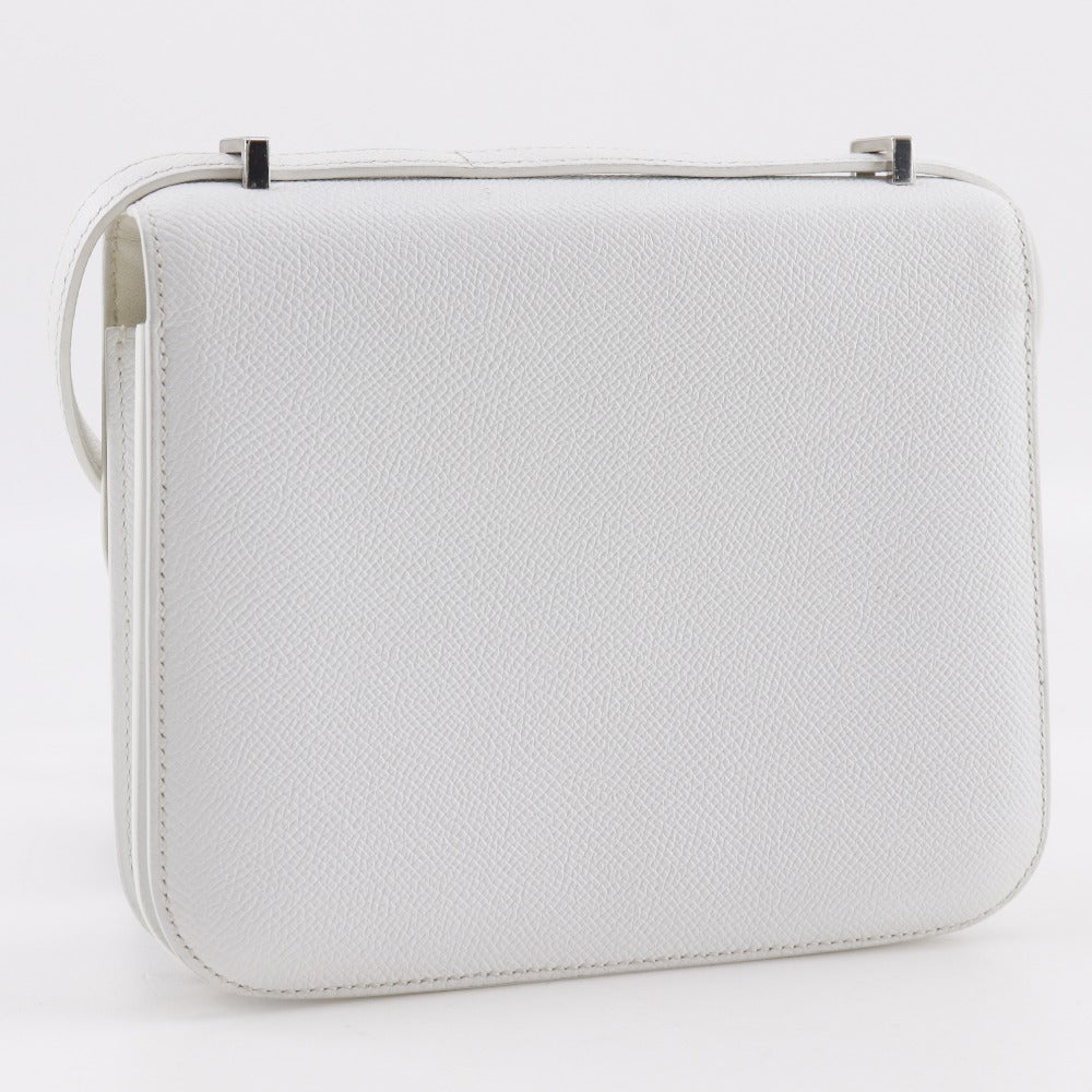HERMES Shoulder Bag Epsom white Constance Mini 18