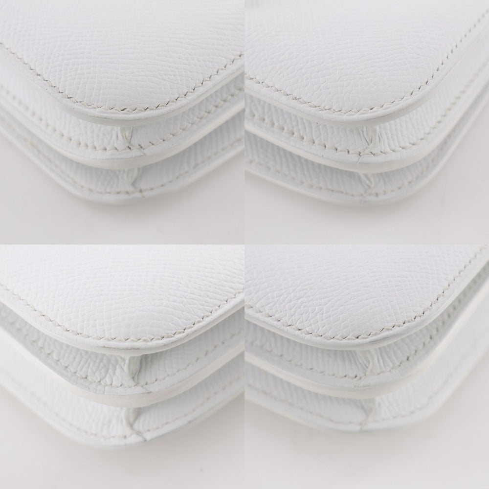 HERMES Shoulder Bag Epsom white Constance Mini 18