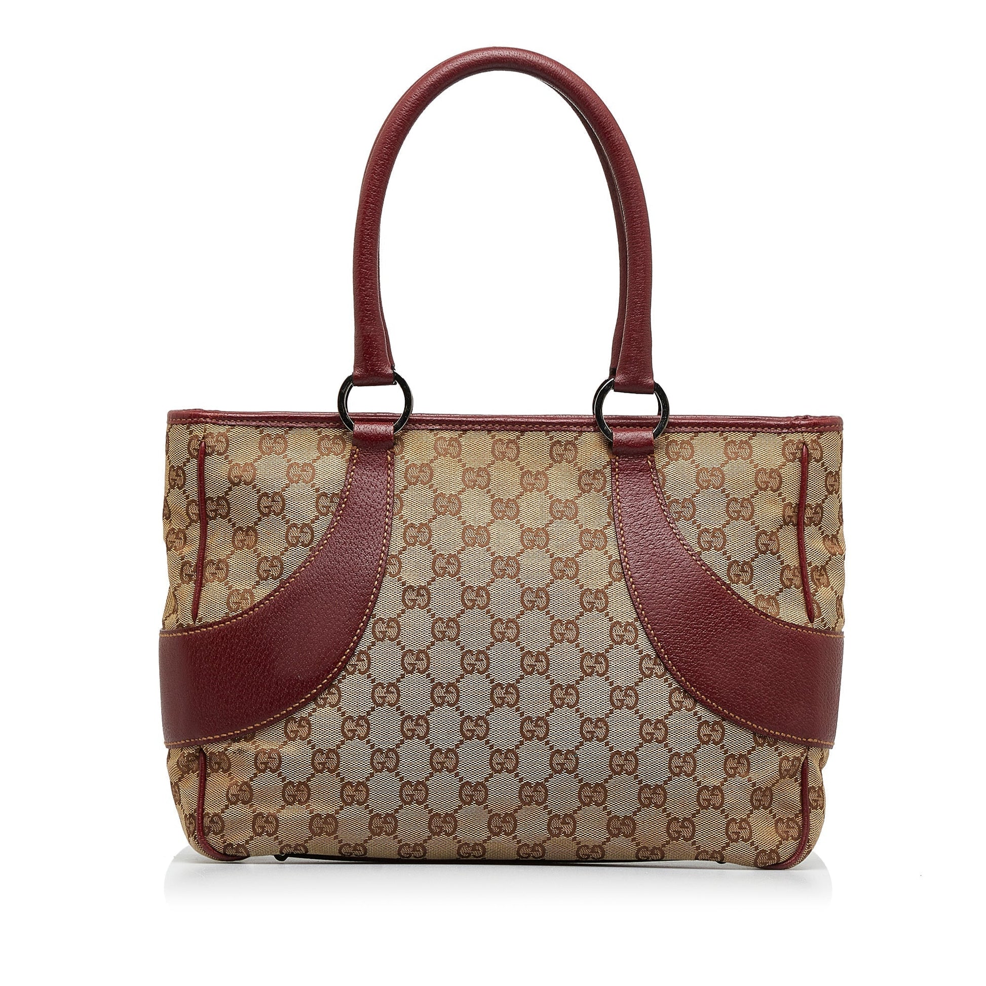 Gucci Leather Canvas Tote