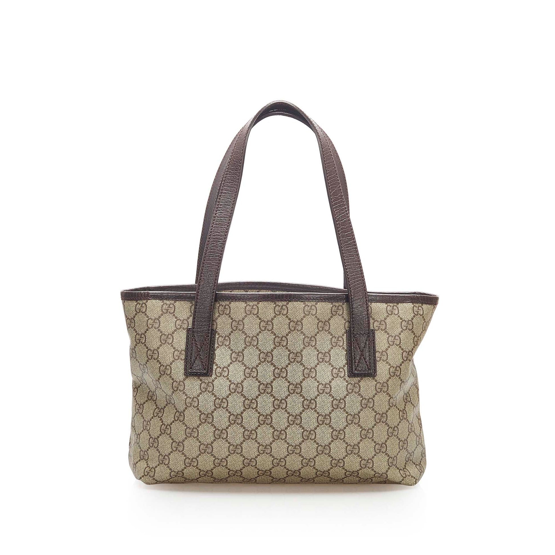Gucci Leather Canvas Tote