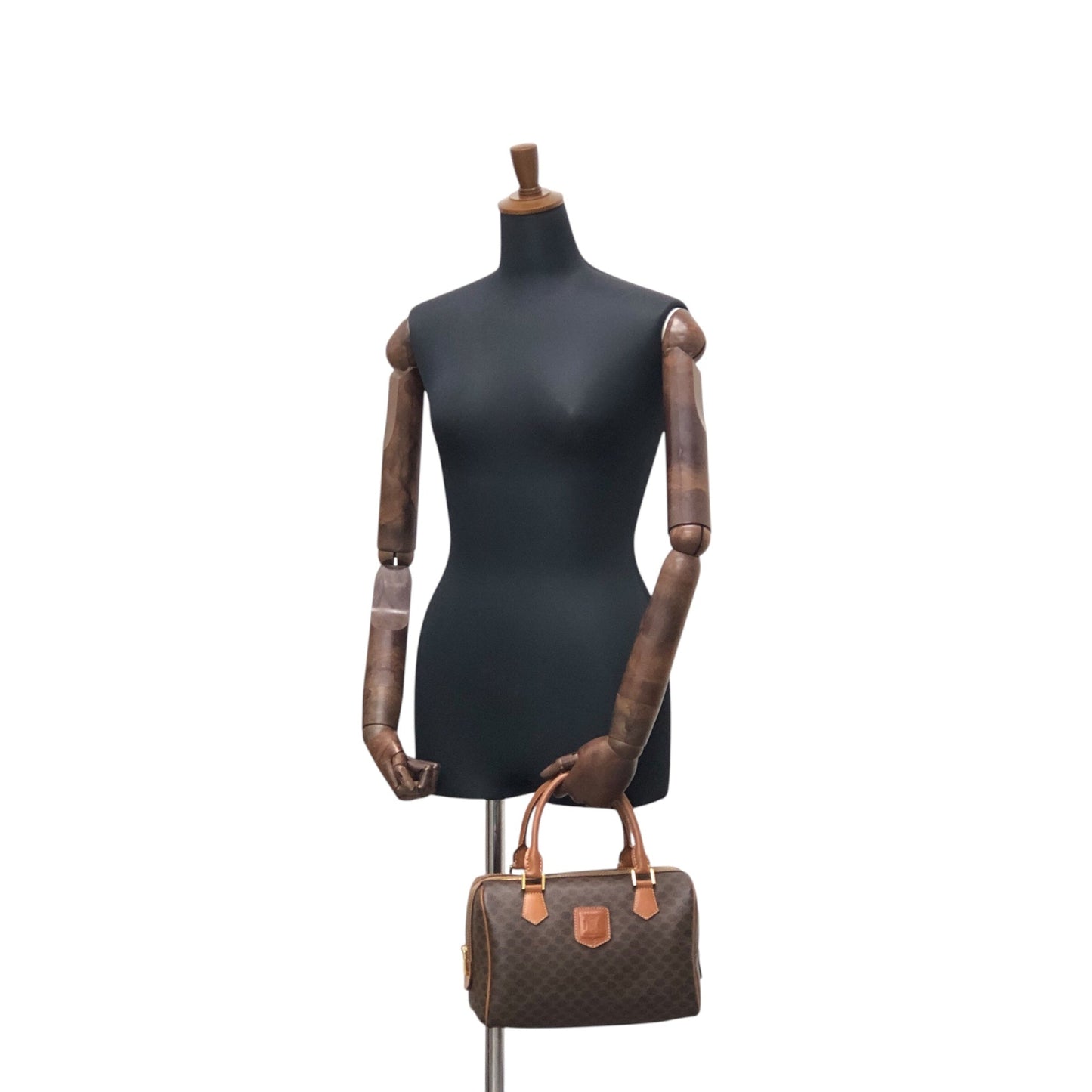 CELINE Handbag Boston bag Brown 5btbte