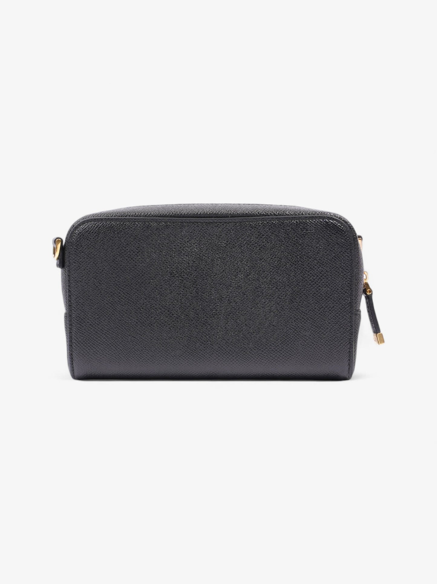 Christian Dior Caro Double Pouch Bag Black Calfskin Leather