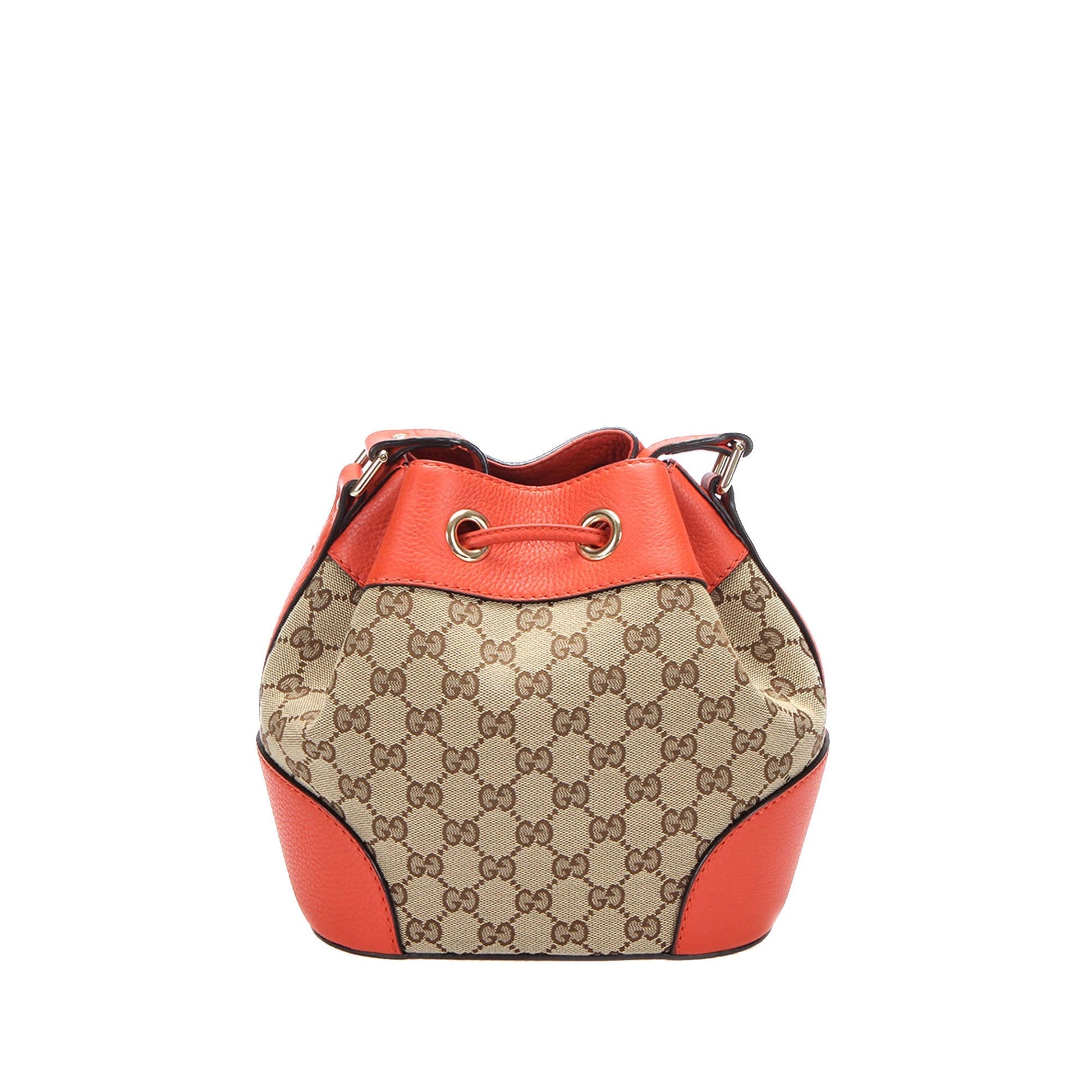 Gucci Leather Canvas Shoulder Bag