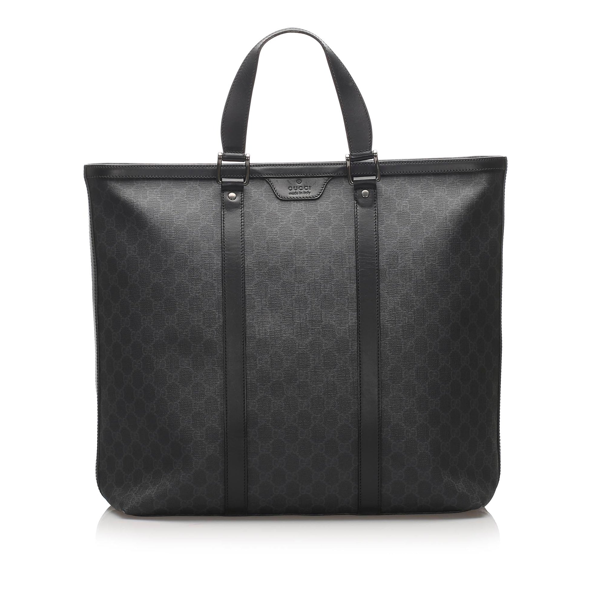 Gucci Leather Canvas Tote