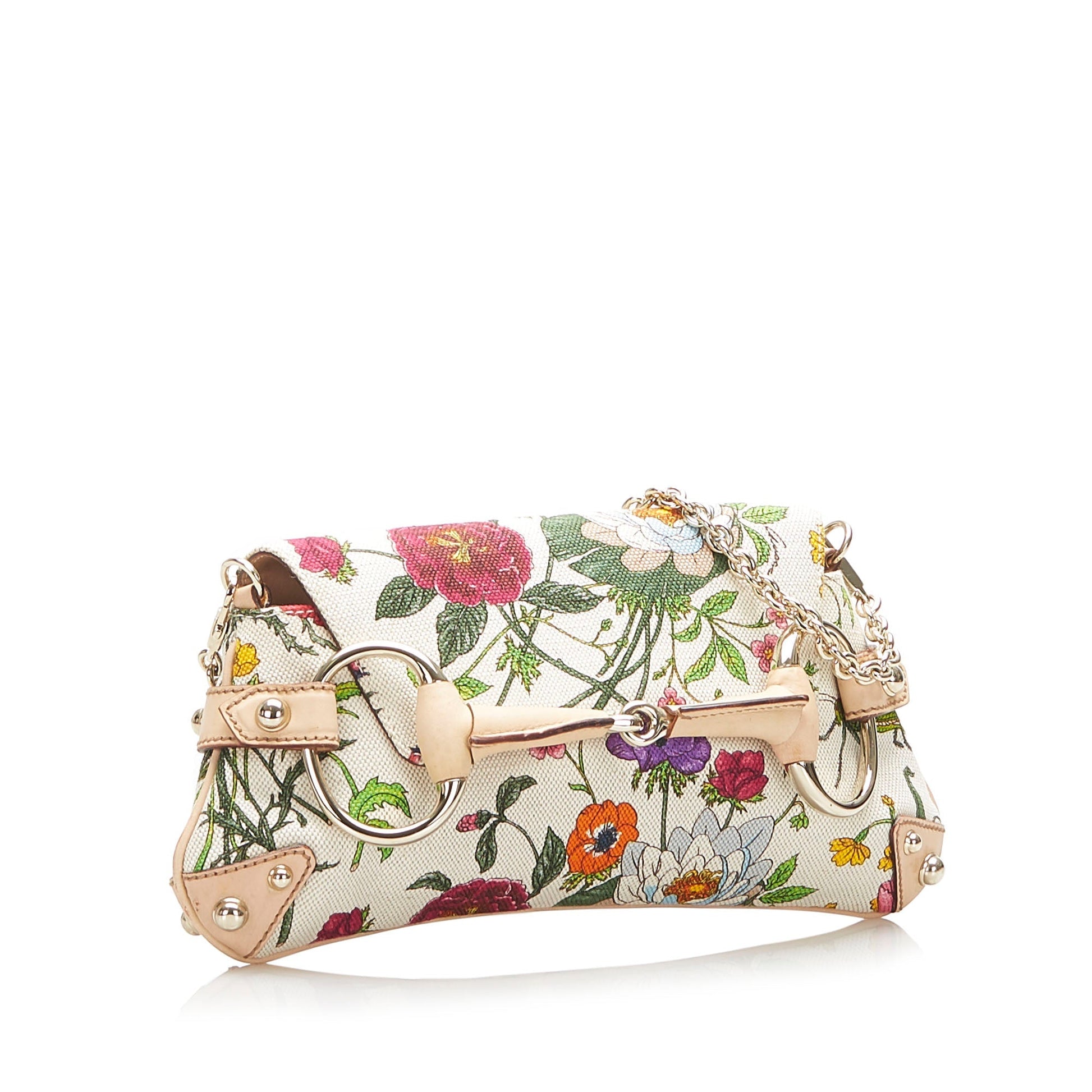 Gucci Baguette Chain Leather Shoulder Bag