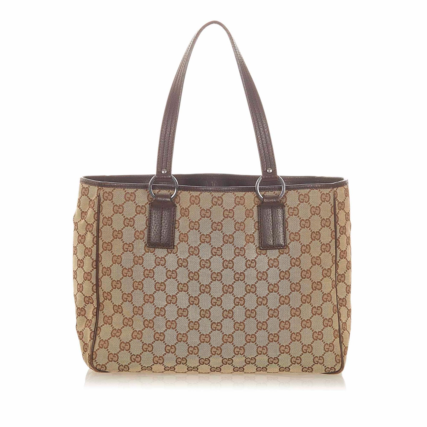 Gucci Leather Canvas Tote