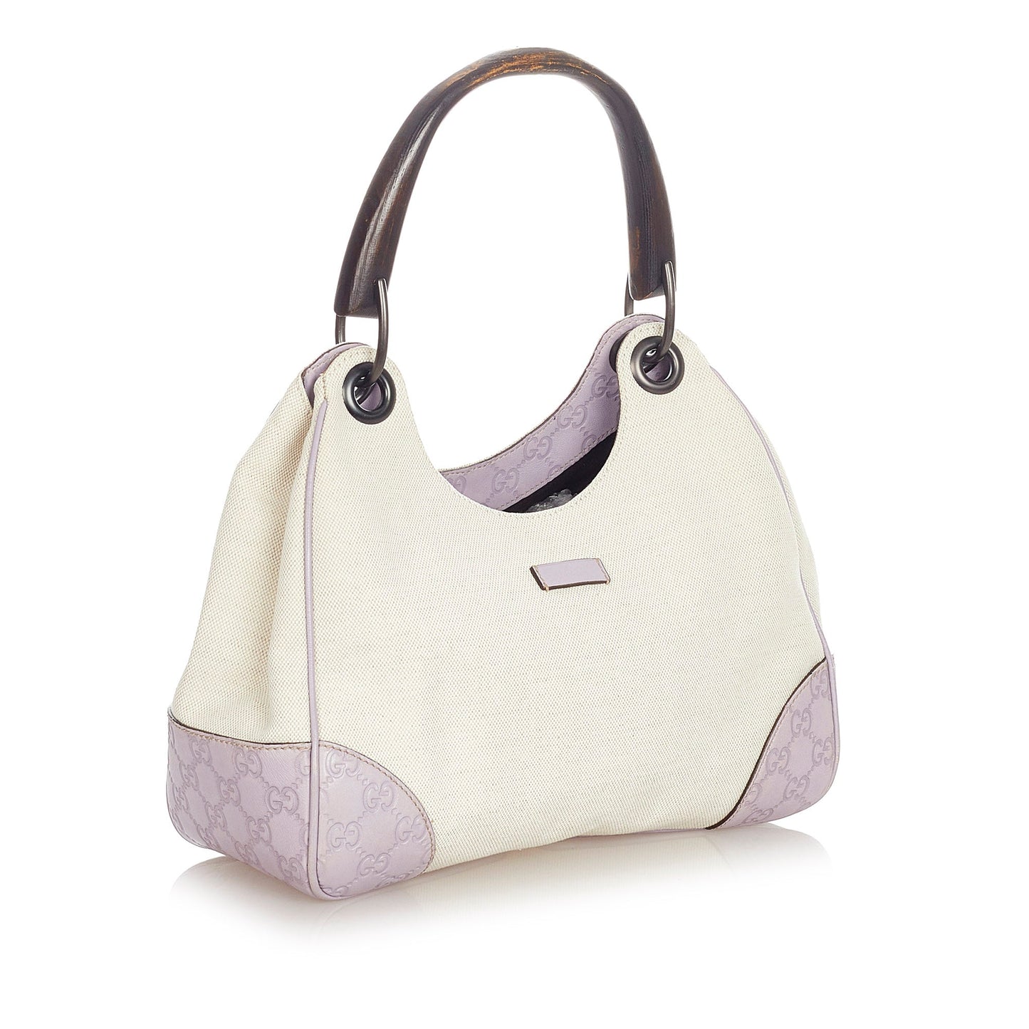 Gucci Leather Canvas Shoulder Bag
