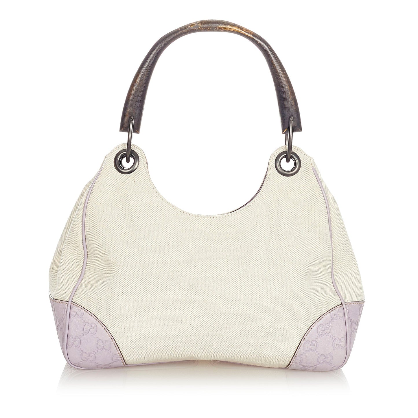 Gucci Leather Canvas Shoulder Bag