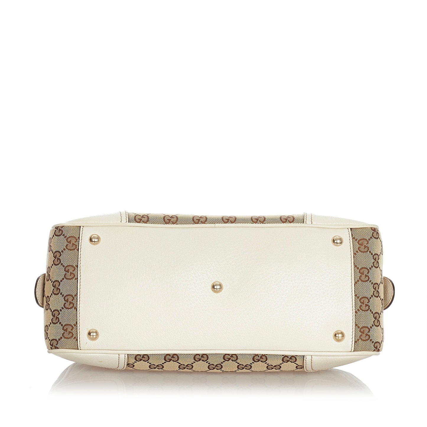 Gucci Leather Canvas Shoulder Bag
