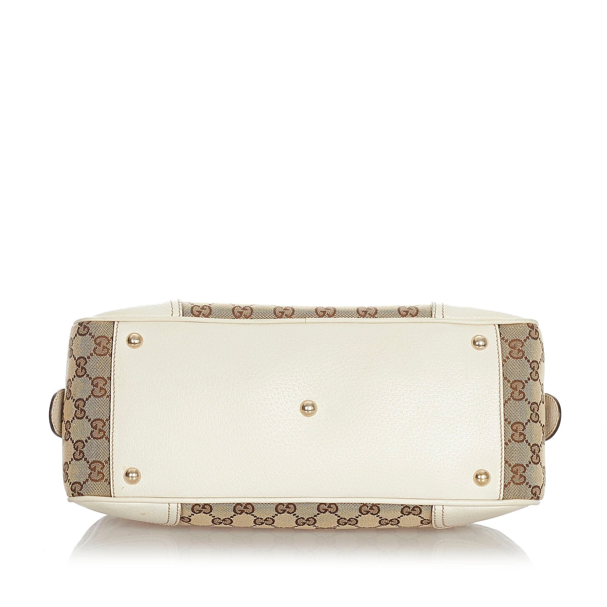 Gucci Leather Canvas Shoulder Bag